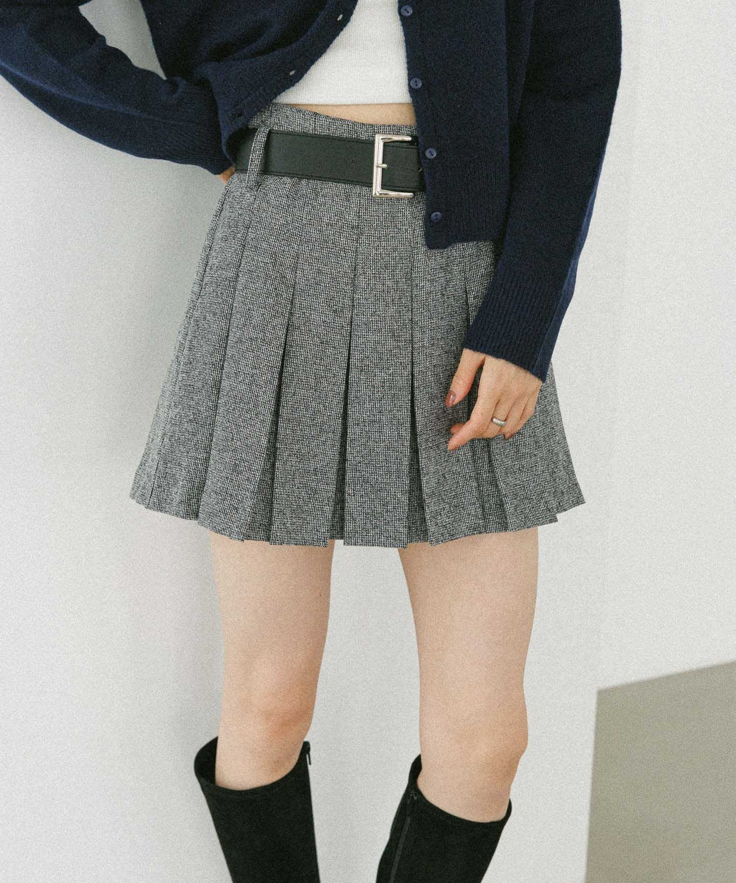 【ヘザー/Heather】のベルト付きアソートプリーツミニスカート インテリア・キッズ・メンズ・レディースファッション・服の通販 founy(ファニー) ファッション Fashion レディースファッション Fashion for Women スカート Skirts ミニスカート Mini Skirts ベルト&ウエストマーク Belts & Waist Accessories プリーツ Pleats, Pleated ミニスカート Mini Skirt, Short Skirt グレー|ID: prp329100004766072 ipo3291000000034548711