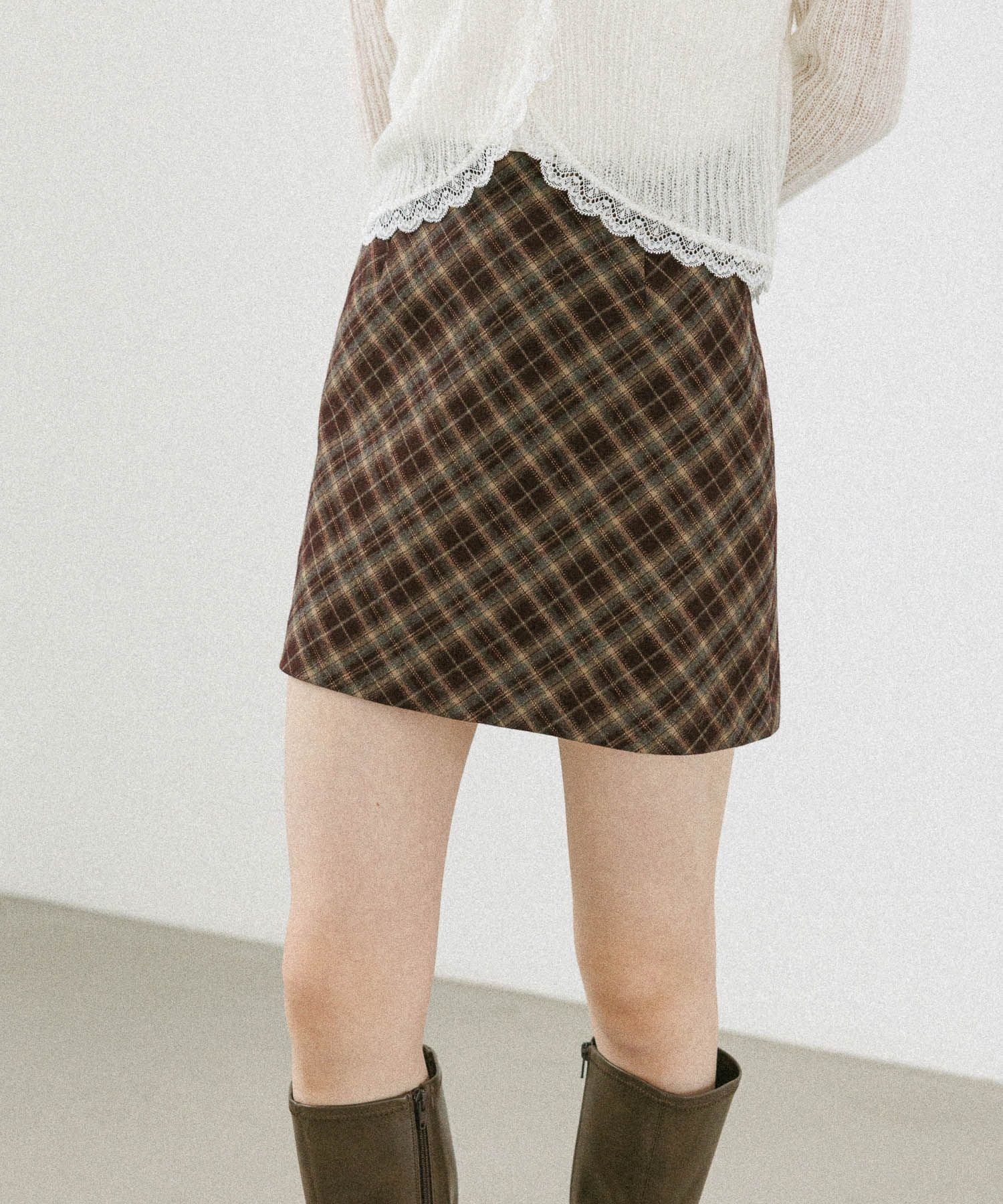 【ヘザー/Heather】のアソートチェックタイトミニスカート インテリア・キッズ・メンズ・レディースファッション・服の通販 founy(ファニー) 　ファッション　Fashion　レディースファッション　Fashion for Women　スカート　Skirts　ミニスカート　Mini Skirts　おすすめ　Recommended / Our Picks　コンパクト　Compact, Small Size　シンプル　Simple, Minimal　チェック　Check, Plaid, Tartan　台形　A-Line, Trapezoid Shape　A/W・秋冬　Autumn/Winter　【新色】ボルドー系|ID: prp329100004766073 ipo3291000000034508032