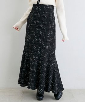 【マジェスティック レゴン/MAJESTIC LEGON】のツイードマーメイドロングスカート 人気、トレンドファッション・服の通販 founy(ファニー) ファッション Fashion レディースファッション Fashion for Women スカート Skirts ロングスカート Long Skirts / Maxi & Midi Skirts ダウン Down, Puffer ロング Long, Long-Length 再入荷 Restock / Back in Stock エレガント 上品 Elegant |ID:prp329100004766098
