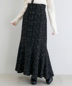【マジェスティック レゴン/MAJESTIC LEGON】のツイードマーメイドロングスカート 人気、トレンドファッション・服の通販 founy(ファニー) ファッション Fashion レディースファッション Fashion for Women スカート Skirts ロングスカート Long Skirts / Maxi & Midi Skirts ダウン Down, Puffer ロング Long, Long-Length 再入荷 Restock / Back in Stock エレガント 上品 Elegant thumbnail ブラック柄|ID: prp329100004766098 ipo3291000000034508214