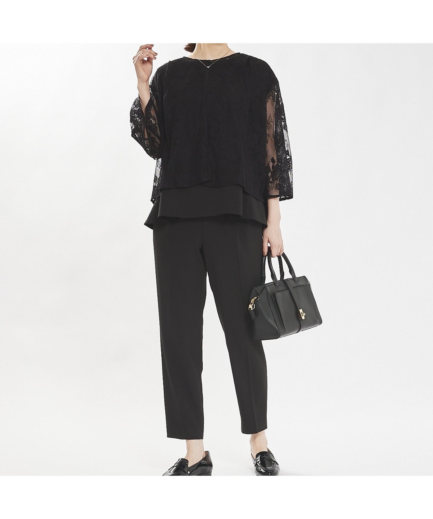 【アバハウスマヴィ/abahouse mavie】の【エニデイカセット】レースボレロ フレンチセットアップ3点セット インテリア・キッズ・メンズ・レディースファッション・服の通販 founy(ファニー) 　ファッション　Fashion　レディースファッション　Fashion for Women　アウター　Coat / Outerwear Collection　ボレロ・ショート丈ジャケット / ドレス羽織りに　Boleros & Short Jackets　ストレッチ　Stretch, Stretchy Fabric　セットアップ　Set-Up, Coordinated Outfit　定番　Standard, Basic Item　人気　Popular, Best Seller　フォーマル　Formal, Dressy　フレンチ　French, French Style　ボレロ　Bolero, Short Cardigan　レース　Lace, Lace Fabric　セレモニー　Ceremony　ビジネス 仕事 通勤　Business / Work / Commuting　ブラック|ID: prp329100004766129 ipo3291000000034508469