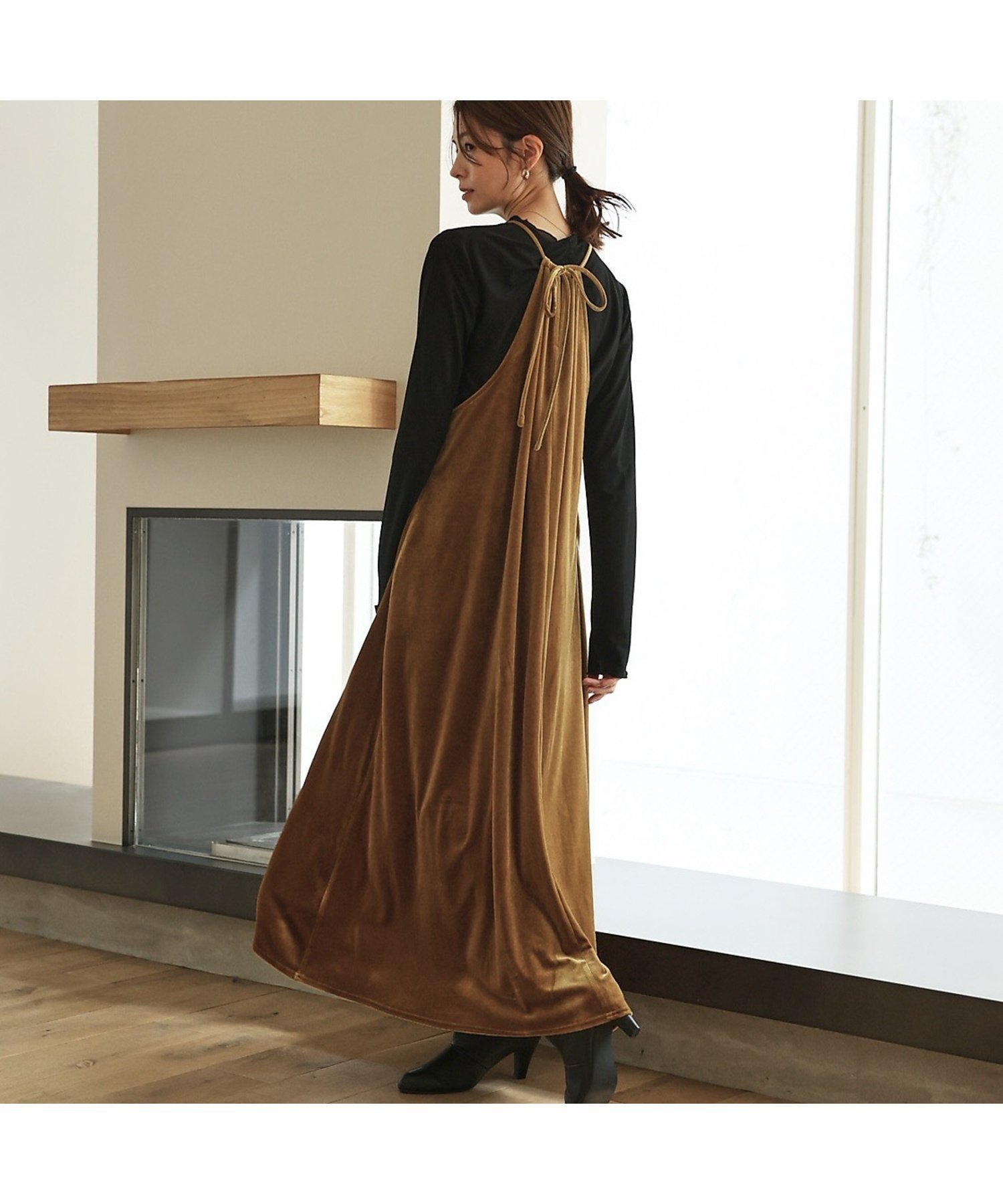 【アバハウスマヴィ/abahouse mavie】の【大人のいちまんワンピ】プリント ベロアキャミワンピ 人気、トレンドファッション・服の通販 founy(ファニー) 　ファッション　Fashion　レディースファッション　Fashion for Women　ワンピース　Dresses　キャミソールワンピース　Camisole Dresses　おすすめ　Recommended / Our Picks　インナー　Innerwear　タンク　Tank Top, Sleeveless Top　フラワー　Flower, Floral　フレア　Flare, Flared　プリント　Print, Printed Pattern　ベロア　Velour, Soft Velvet　エレガント 上品　Elegant　冬　Winter / This Winter　夏　Summer　A/W・秋冬　Autumn/Winter　 other-1|ID: prp329100004766136 ipo3291000000034508515