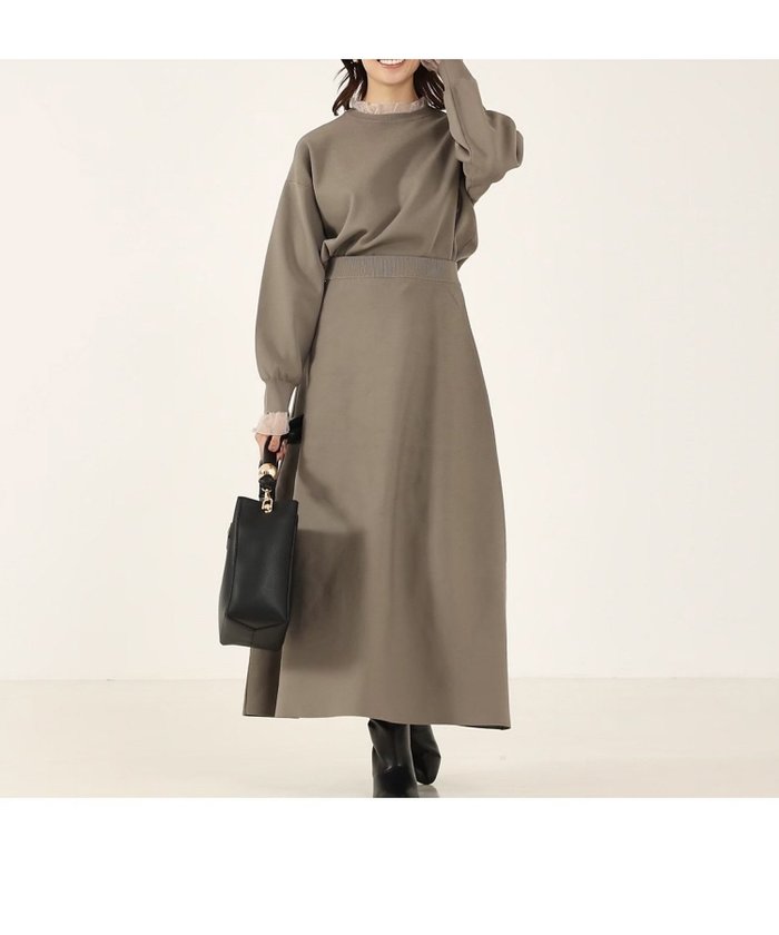 【アバハウスマヴィ/abahouse mavie】のシアーフリルコンビセットアップ インテリア・キッズ・メンズ・レディースファッション・服の通販 founy(ファニー) https://founy.com/ ファッション Fashion レディースファッション Fashion for Women セットアップ Matching Sets コンパクト Compact, Small Size シアー Sheer, See-Through シンプル Simple, Minimal バランス Balance, Style Balance フォルム Silhouette, Form フリル Frill, Ruffle ロング Long, Long-Length |ID: prp329100004766141 ipo3291000000034508578