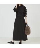 【アバハウスマヴィ/abahouse mavie】のシアーフリルコンビセットアップ ブラック|ID: prp329100004766141 ipo3291000000034508582