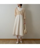 【ルージュヴィフラクレ/Rouge vif la cle】の【一部店舗限定】【2点セット】シアーショートカーディガン*ノースリーブワンピセッ グレージュ|ID: prp329100004766168 ipo3291000000034508753