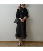 【ルージュヴィフラクレ/Rouge vif la cle】の【一部店舗限定】【2点セット】シアーショートカーディガン*ノースリーブワンピセッ ブラック|ID: prp329100004766168 ipo3291000000034508756