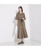 【カリテ/qualite】のケープワンピ カーキ|ID: prp329100004766169 ipo3291000000034508762