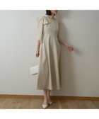 【ルージュヴィフラクレ/Rouge vif la cle】の【一部店舗限定】肩リボンロングワンピース ベージュ|ID: prp329100004766174 ipo3291000000034508813