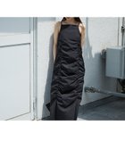 【ノミネ/NOMINE】のギャザー キャミワンピース ブラック|ID: prp329100004766175 ipo3291000000034508816
