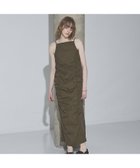 【ノミネ/NOMINE】のギャザー キャミワンピース カーキ|ID: prp329100004766175 ipo3291000000034508818