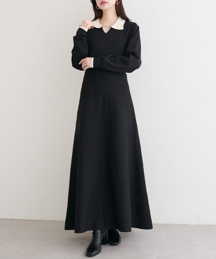 【ナチュラルクチュール/natural couture】の【WEB限定】配色衿付きニットワンピース インテリア・キッズ・メンズ・レディースファッション・服の通販 founy(ファニー) https://founy.com/ ファッション Fashion レディースファッション Fashion for Women ワンピース Dresses ニットワンピース Knit Dresses アクセサリー Fashion Accessories イヤリング Earrings カーディガン Cardigan, Knitwear クラシカル Classical, Vintage-Inspired シューズ Shoes, Footwear ジャケット Jacket, Outerwear スニーカー Sneakers, Trainers ダウン Down, Puffer デコルテ Décolleté, Neckline なめらか Smooth, Silky Texture ネックレス Necklace, Pendant Necklace パール Pearl, Pearl Accent フィット Fit, Slim Fit フラット Flat, Flat Shoes フレア Flare, Flared ポケット Pocket, Pocket Detail リラックス Relax, Relaxed Fit 再入荷 Restock / Back in Stock おすすめ Recommended / Our Picks エレガント 上品 Elegant 2025年 2025 2025-2026秋冬・A/W Autumn/Winter 2025–26 AW25–26 |ID: prp329100004766181 ipo3291000000034508867