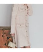 【ラブティックボンボン/La boutique BonBon】のファンシーツイードニットミニワンピース 人気、トレンドファッション・服の通販 founy(ファニー) ファッション Fashion レディースファッション Fashion for Women ワンピース Dresses おすすめ Recommended / Our Picks タートルネック Turtleneck, High Neck ツイード／ツィード Choker, Choker Necklace ツイード Twill, Twill Weave トレンド Trend, Trending Now フリンジ Fringe, Tassel ホリデーシーズン Holiday Season ポケット Pocket, Pocket Detail エレガント 上品 Elegant thumbnail ピンク|ID: prp329100004766184 ipo3291000000034508891