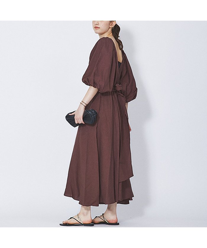 【ルージュヴィフラクレ/Rouge vif la cle】の3WAYリネンワンピース インテリア・キッズ・メンズ・レディースファッション・服の通販 founy(ファニー) https://founy.com/ ファッション Fashion レディースファッション Fashion for Women ワンピース Dresses おすすめ Recommended / Our Picks サマー Summer, Summer Style サンダル Sandals, Summer Shoes ジュート Jute, Natural Fiber デニム Denim, Jeans Material ブラウジング Blouson Silhouette, Cinched Waist マキシ Maxi, Full Length リゾート Resort, Vacation Style リネン Linen, Linen Fabric エレガント 上品 Elegant 夏 Summer 旅行 Travel |ID: prp329100004766195 ipo3291000000034508962