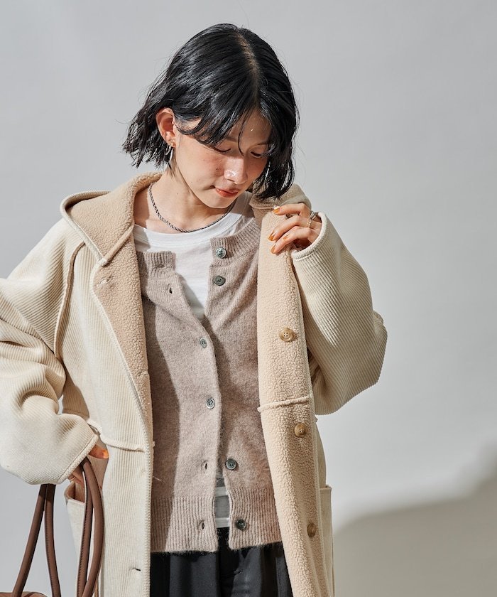 【フリークスストア/FREAK'S STORE】のリバーシブル フード コーデュロイボアジャケット 人気、トレンドファッション・服の通販 founy(ファニー) 　ファッション　Fashion　レディースファッション　Fashion for Women　アウター　Coat / Outerwear Collection　レディースジャケット・軽アウター　Jackets　冬　Winter / This Winter　ウォーム　Warm Fabric　コーデュロイ　Corduroy, Cord Fabric　パイピング　Piping, Trim Design　ポケット　Pocket, Pocket Detail　リバーシブル　Reversible, Two-Sided　人気　Popular, Best Seller　A/W・秋冬　Autumn/Winter　軽量　Lightweight, Ultra Light　 other-1|ID: prp329100004766199 ipo3291000000034508990