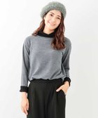 【アー ヴェー ヴェー/a.v.v】の配色タートルチュニック WEB限定サイズ 人気、トレンドファッション・服の通販 founy(ファニー) ファッション Fashion レディースファッション Fashion for Women トップス・カットソー Cut & Sew Tops タートル Turtleneck, Turtle Collar チュニック Tunic, Long Top thumbnail グレー|ID: prp329100004766206 ipo3291000000034509039