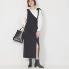 【ルージュヴィフラクレ/Rouge vif la cle】のジャンバースカートワンピース ブラック|ID: prp329100004766221 ipo3291000000034509122