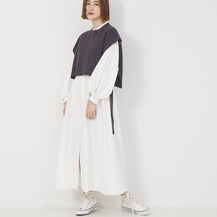 【ルージュヴィフラクレ/Rouge vif la cle】のニットコンビワンピース インテリア・キッズ・メンズ・レディースファッション・服の通販 founy(ファニー) https://founy.com/ ファッション Fashion レディースファッション Fashion for Women ワンピース Dresses フレア Flare, Flared ベスト Vest, Waistcoat リボン Ribbon, Bow |ID: prp329100004766222 ipo3291000000034509123