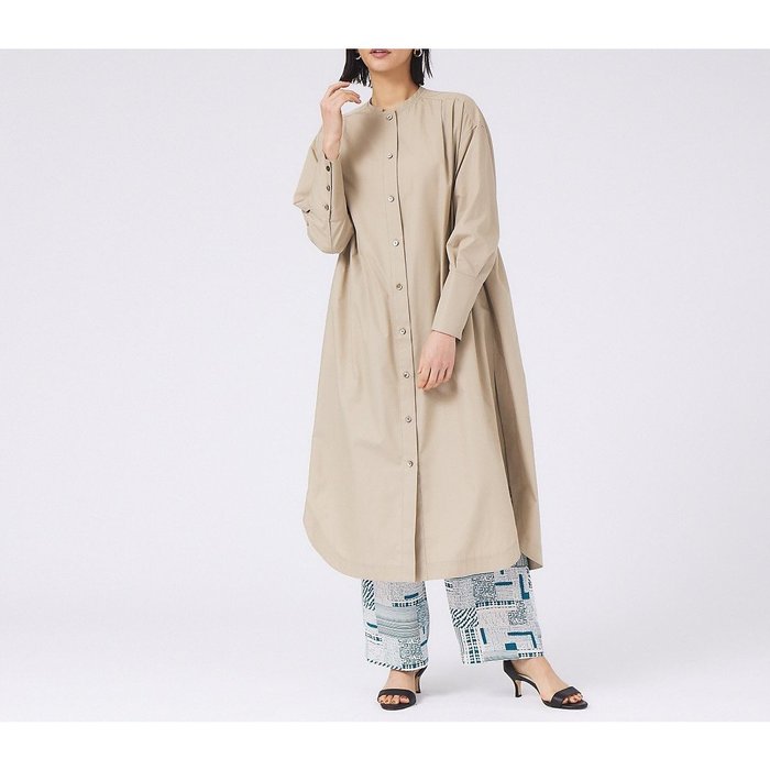 【カリテ/qualite】のハイカウントロングシャツワンピース インテリア・キッズ・メンズ・レディースファッション・服の通販 founy(ファニー) https://founy.com/ ファッション Fashion レディースファッション Fashion for Women ワンピース Dresses シャツワンピース / 1枚で着映えコーデ Shirt Dresses オイル Body Oil ストライプ Stripe, Striped Pattern スリット Slit, Slit Detail ベスト Vest, Waistcoat ワイド Wide, Wide Fit |ID: prp329100004766227 ipo3291000000034509153