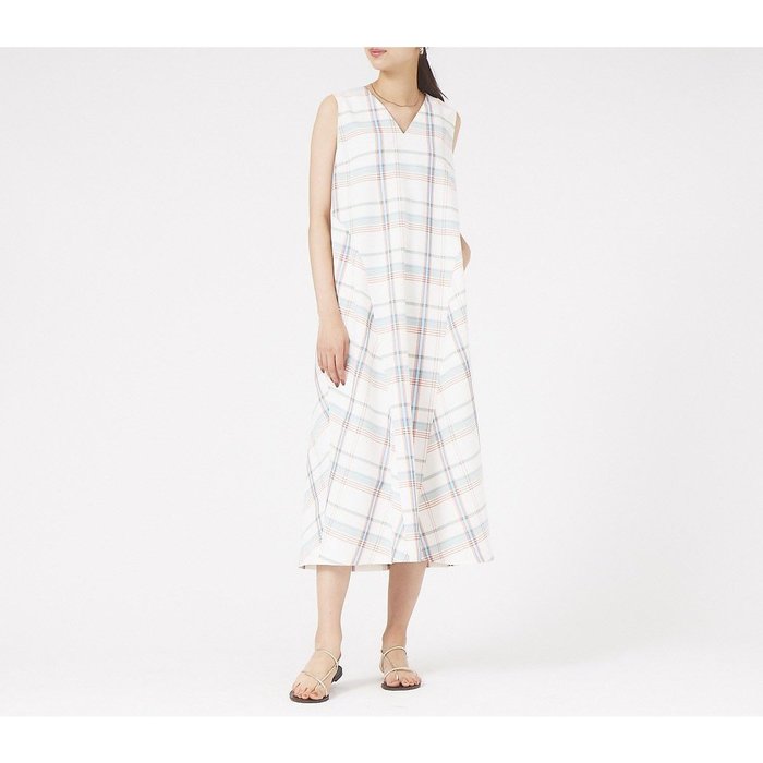 【カリテ/qualite】のチェックフレアワンピース インテリア・キッズ・メンズ・レディースファッション・服の通販 founy(ファニー) https://founy.com/ ファッション Fashion レディースファッション Fashion for Women ワンピース Dresses おすすめ Recommended / Our Picks ジャケット Jacket, Outerwear スタイリッシュ Stylish, Fashionable チェック Check, Plaid, Tartan フレア Flare, Flared ポケット Pocket, Pocket Detail リゾート Resort, Vacation Style エレガント 上品 Elegant 夏 Summer |ID: prp329100004766231 ipo3291000000034509192