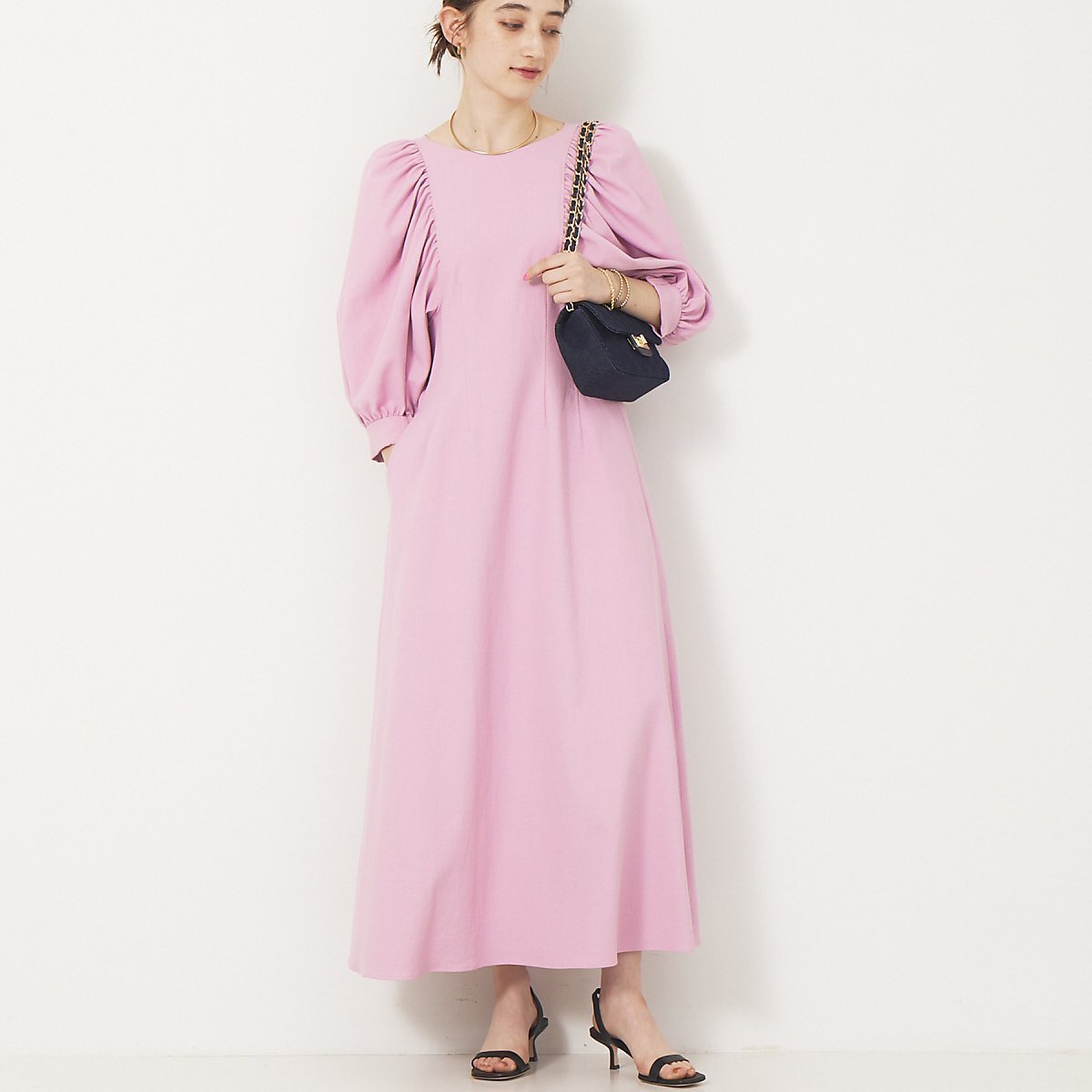 【ルージュヴィフラクレ/Rouge vif la cle】のシェルタリングワンピース インテリア・キッズ・メンズ・レディースファッション・服の通販 founy(ファニー) ファッション Fashion レディースファッション Fashion for Women ワンピース Dresses おすすめ Recommended / Our Picks アクセサリー Fashion Accessories シェイプ Shape, Slim Fit タンブラー Tumbler, Travel Mug ドレス Dress, One-Piece リネン Linen, Linen Fabric エレガント 上品 Elegant 吸水 Absorbent, Quick-Dry 夏 Summer 春 Spring S/S・春夏 SS, Spring/Summer, Warm Season ピンク|ID: prp329100004766232 ipo3291000000034509195