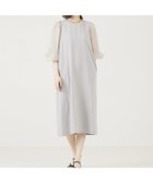 【アバハウスマヴィ/abahouse mavie】の【エニデイカセット】シアー袖切替ワンピース ブルーグレー|ID: prp329100004766243 ipo3291000000034509262