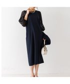 【アバハウスマヴィ/abahouse mavie】の【エニデイカセット】シアー袖切替ワンピース ダークネイビー|ID: prp329100004766243 ipo3291000000034509266
