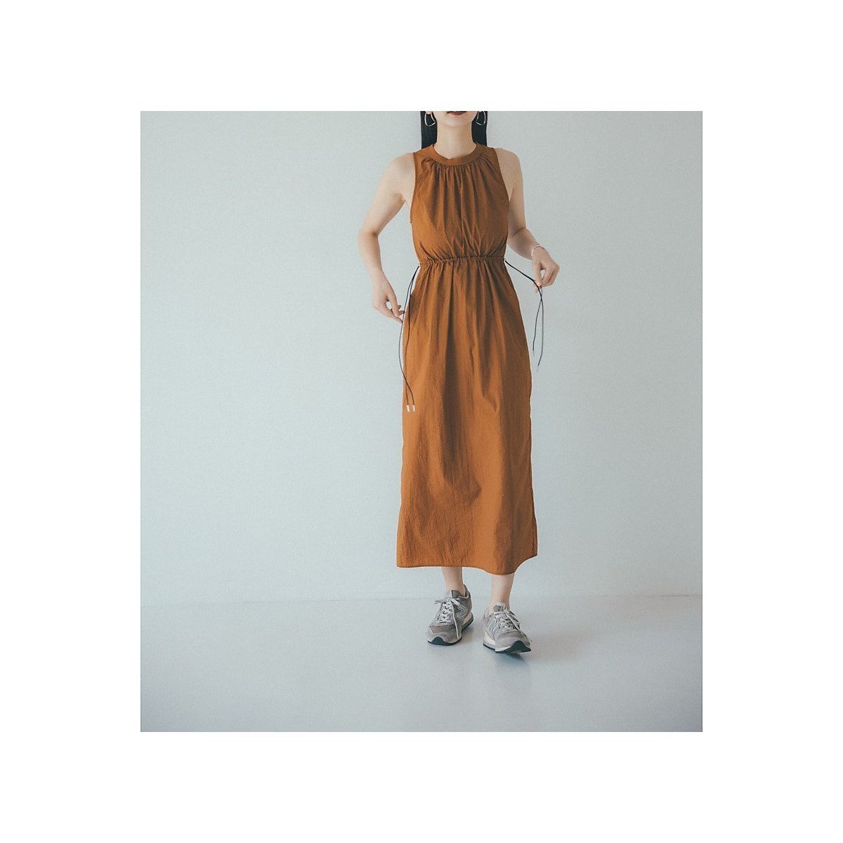 【ノミネ/NOMINE】のアメスリワッシャーワンピース インテリア・キッズ・メンズ・レディースファッション・服の通販 founy(ファニー) 　ファッション　Fashion　レディースファッション　Fashion for Women　ワンピース　Dresses　おすすめ　Recommended / Our Picks　ワッシャー　Washer, Crinkled Finish　ダークオレンジ|ID: prp329100004766244 ipo3291000000034509275