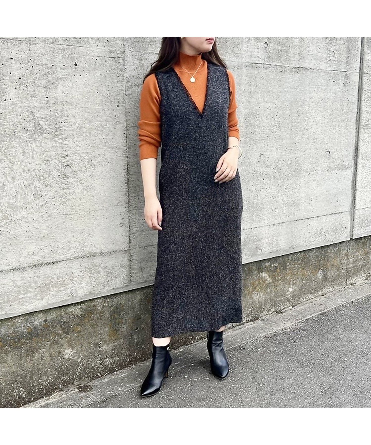 【アバハウスマヴィ/abahouse mavie】の【大人のいちまんワンピ】ツイードジャンパースカート インテリア・キッズ・メンズ・レディースファッション・服の通販 founy(ファニー) ファッション Fashion レディースファッション Fashion for Women スカート Skirts インナー Innerwear キャミソール Camisole, Spaghetti Strap Top ショルダー Shoulder, Shoulder Strap シンプル Simple, Minimal ストレート Straight, Straight Cut タンク Tank Top, Sleeveless Top タートルネック Turtleneck, High Neck フリンジ Fringe, Tassel ワイド Wide, Wide Fit エレガント 上品 Elegant 夏 Summer 秋 Autumn ブラック|ID: prp329100004766247 ipo3291000000034509309