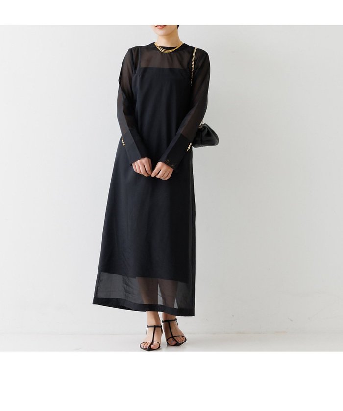 【ルージュヴィフラクレ/Rouge vif la cle】のオーガンジーレイヤードキャミワンピース インテリア・キッズ・メンズ・レディースファッション・服の通販 founy(ファニー) https://founy.com/ ファッション Fashion レディースファッション Fashion for Women ワンピース Dresses キャミソールワンピース Camisole Dresses おすすめ Recommended / Our Picks インナーキャミ Inner Camisole シアー Sheer, See-Through ショート Short, Short Length シンプル Simple, Minimal ジャケット Jacket, Outerwear |ID: prp329100004766266 ipo3291000000034509444