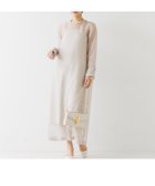 【ルージュヴィフラクレ/Rouge vif la cle】のオーガンジーレイヤードキャミワンピース ベージュ|ID: prp329100004766266 ipo3291000000034509446