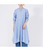 【カリテ/qualite】のイレギュラーヘムシャツワンピース サックスブルー|ID: prp329100004766274 ipo3291000000034509495