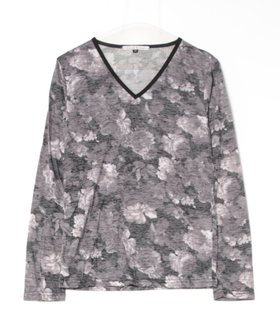 【リアライズ/realize】の【Growth by Grail】フラワープリントVネックL/S 人気、トレンドファッション・服の通販 founy(ファニー) ファッション Fashion レディースファッション Fashion for Women トップス・カットソー Cut & Sew Tops Vネックトップス V-Neck Tops / V-Cut Neckline Shirts 花柄・フラワープリント・モチーフ Floral Prints & Motifs / Flower Pattern Tops フラワー Flower, Floral プリント Print, Printed Pattern |ID:prp329100004766279