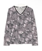 【リアライズ/realize】の【Growth by Grail】フラワープリントVネックL/S 人気、トレンドファッション・服の通販 founy(ファニー) ファッション Fashion レディースファッション Fashion for Women トップス・カットソー Cut & Sew Tops Vネックトップス V-Neck Tops / V-Cut Neckline Shirts 花柄・フラワープリント・モチーフ Floral Prints & Motifs / Flower Pattern Tops フラワー Flower, Floral プリント Print, Printed Pattern thumbnail 1|ID: prp329100004766279 ipo3291000000034509523