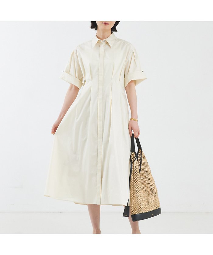 【カリテ/qualite】のツイストタックワンピース インテリア・キッズ・メンズ・レディースファッション・服の通販 founy(ファニー) https://founy.com/ ファッション Fashion レディースファッション Fashion for Women ワンピース Dresses おすすめ Recommended / Our Picks サマー Summer, Summer Style ツイスト Tweed, Tweed Fabric ポケット Pocket, Pocket Detail |ID: prp329100004766288 ipo3291000000034509567