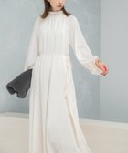 【アーバンリサーチ ロッソ/URBAN RESEARCH ROSSO】のハイネックギャザーサテンドレス 人気、トレンドファッション・服の通販 founy(ファニー) ファッション Fashion レディースファッション Fashion for Women ワンピース Dresses フォーマル・パーティードレス・結婚式用ドレス Elegant & Casual Dresses 2025年 2025 2025-2026秋冬・A/W Autumn/Winter 2025–26 AW25–26 冬 Winter / This Winter ギャザー Gathered, Ruffled サテン Satin, Glossy Fabric ドレス Dress, One-Piece ハイネック High Neck, Mock Neck ピーチ Peach, Soft Touch フェミニン Feminine, Girly リボン Ribbon, Bow エレガント 上品 Elegant A/W・秋冬 Autumn/Winter thumbnail アイボリー|ID: prp329100004766306 ipo3291000000034509699