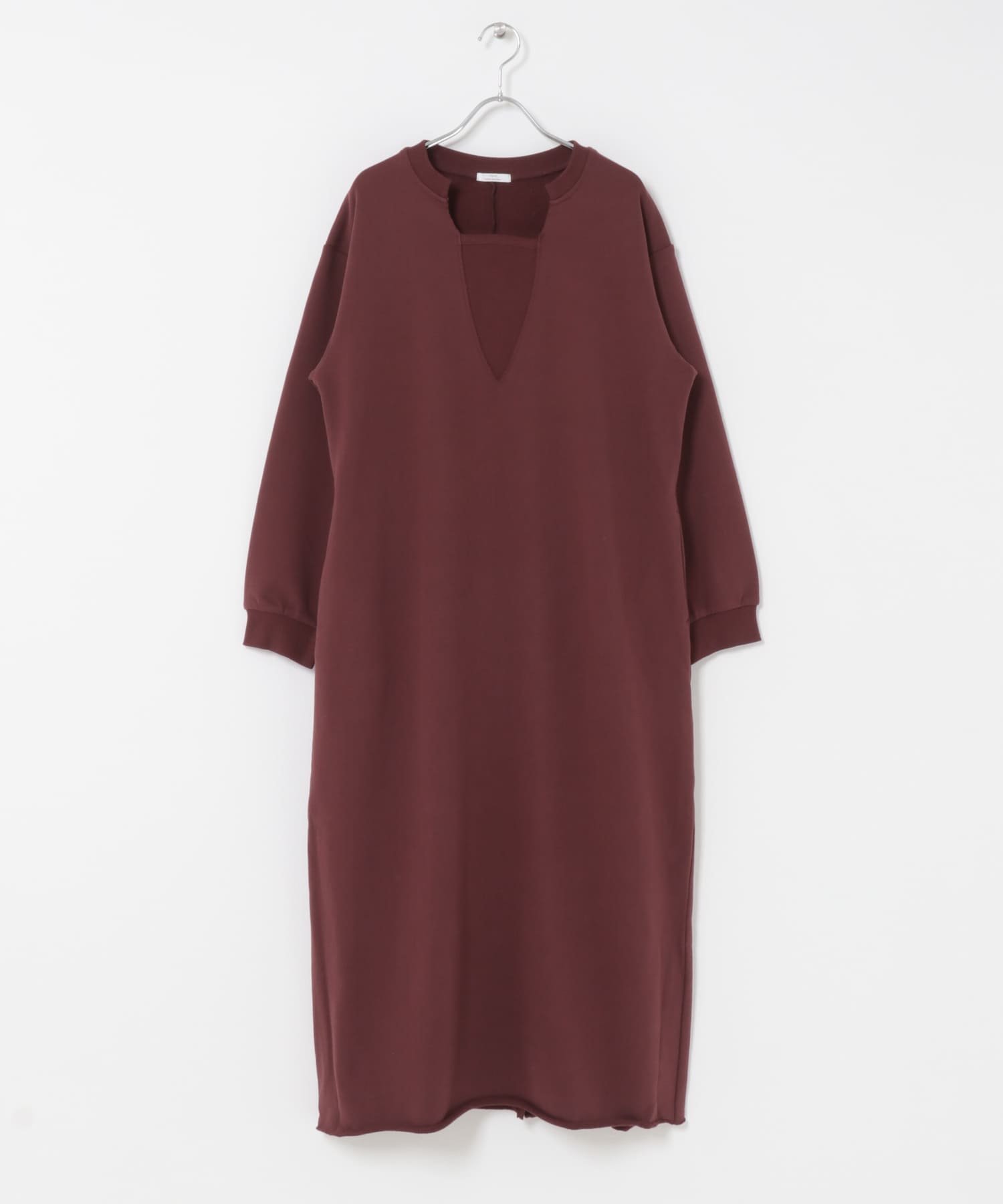 【アイテムズアーバンリサーチ/ITEMS URBAN RESEARCH】のスウェットロングスリーブワンピース インテリア・キッズ・メンズ・レディースファッション・服の通販 founy(ファニー) 　ファッション　Fashion　レディースファッション　Fashion for Women　ワンピース　Dresses　2025年　2025　2025-2026秋冬・A/W　Autumn/Winter 2025–26 AW25–26　冬　Winter / This Winter　リラックス　Relax, Relaxed Fit　ロング　Long, Long-Length　エレガント 上品　Elegant　A/W・秋冬　Autumn/Winter　バーガンディー|ID: prp329100004766309 ipo3291000000034509721