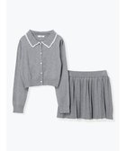 【ルディックパーク/LUDIC PARK】のSET レース襟付きカーディガン×プリーツスカート 人気、トレンドファッション・服の通販 founy(ファニー) ファッション Fashion レディースファッション Fashion for Women スカート Skirts プリーツスカート / 上品フェミニンスタイル Pleated Skirts カーディガン Cardigan, Knitwear ガーリー Girly, Feminine Style プリーツ Pleats, Pleated レース Lace, Lace Fabric 羽織 Haori, Light Jacket thumbnail グレー|ID: prp329100004766311 ipo3291000000034509738