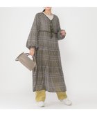 【スタディオ クリップ/studio CLIP】の《ウタオ》エスニック柄ティアードワンピース カーキ78|ID: prp329100004766312 ipo3291000000034509743