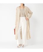 【スタディオ クリップ/studio CLIP】の《ウタオ》ストライプロングシャツワンピース ベージュ55|ID: prp329100004766313 ipo3291000000034509759