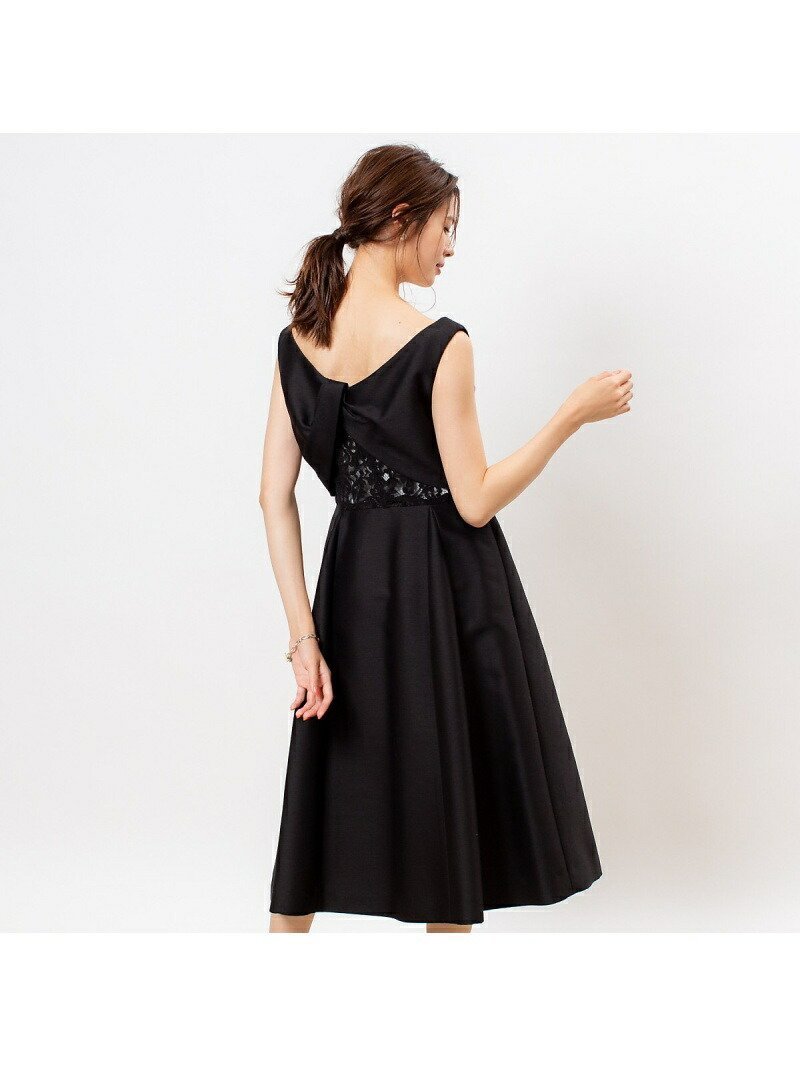 【ルージュヴィフラクレ/Rouge vif la cle】の【FLICKA】バックレースフィット フレアドレス 人気、トレンドファッション・服の通販 founy(ファニー) 　ファッション　Fashion　レディースファッション　Fashion for Women　ワンピース　Dresses　フォーマル・パーティードレス・結婚式用ドレス　Elegant & Casual Dresses　ドレス　Dress, One-Piece　フレア　Flare, Flared　 other-1|ID: prp329100004766318 ipo3291000000034509785