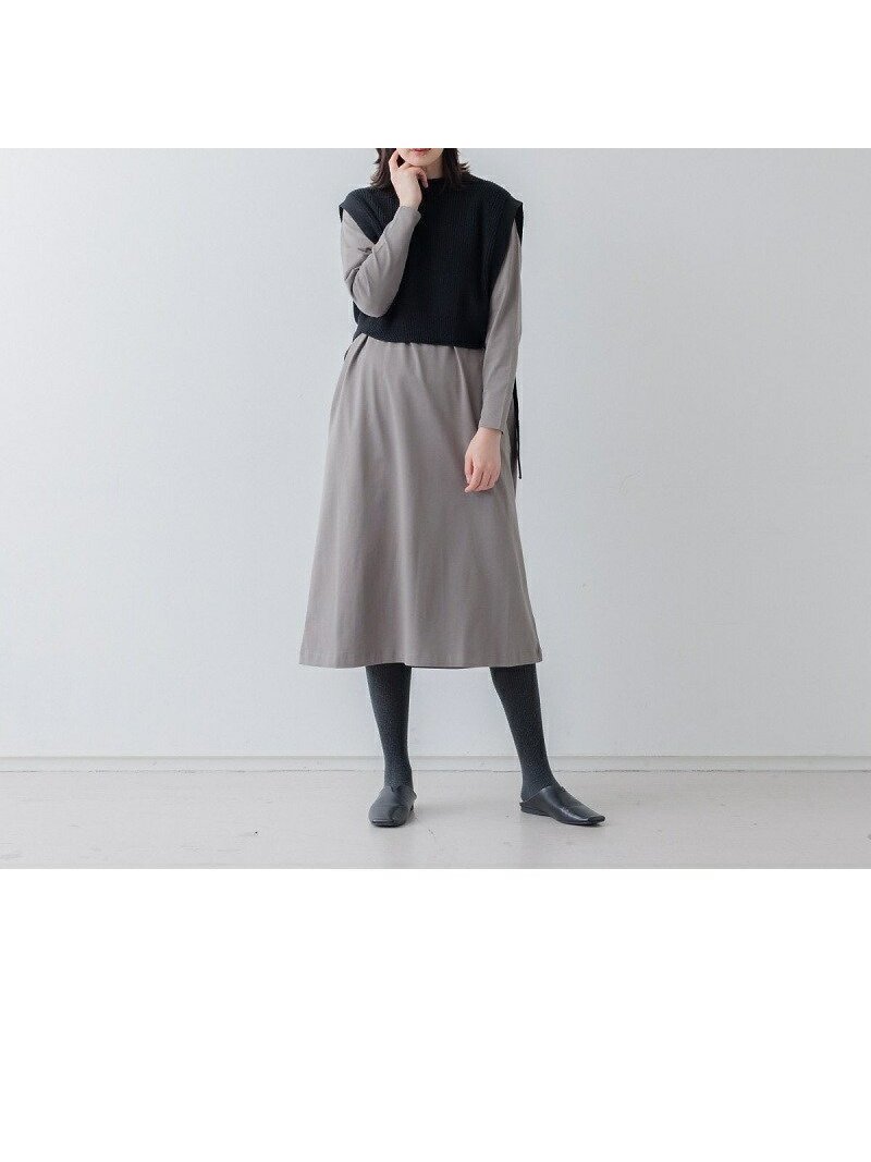 【コレックス/collex】のニットベスト*カットワンピース セット インテリア・キッズ・メンズ・レディースファッション・服の通販 founy(ファニー) 　ファッション　Fashion　レディースファッション　Fashion for Women　アウター　Coat / Outerwear Collection　おすすめ　Recommended / Our Picks　アクリル　Acrylic Material　ショート　Short, Short Length　トレンド　Trend, Trending Now　バランス　Balance, Style Balance　ベスト　Vest, Waistcoat　ポケット　Pocket, Pocket Detail　リボン　Ribbon, Bow　ロング　Long, Long-Length　グレー|ID: prp329100004766328 ipo3291000000034509845