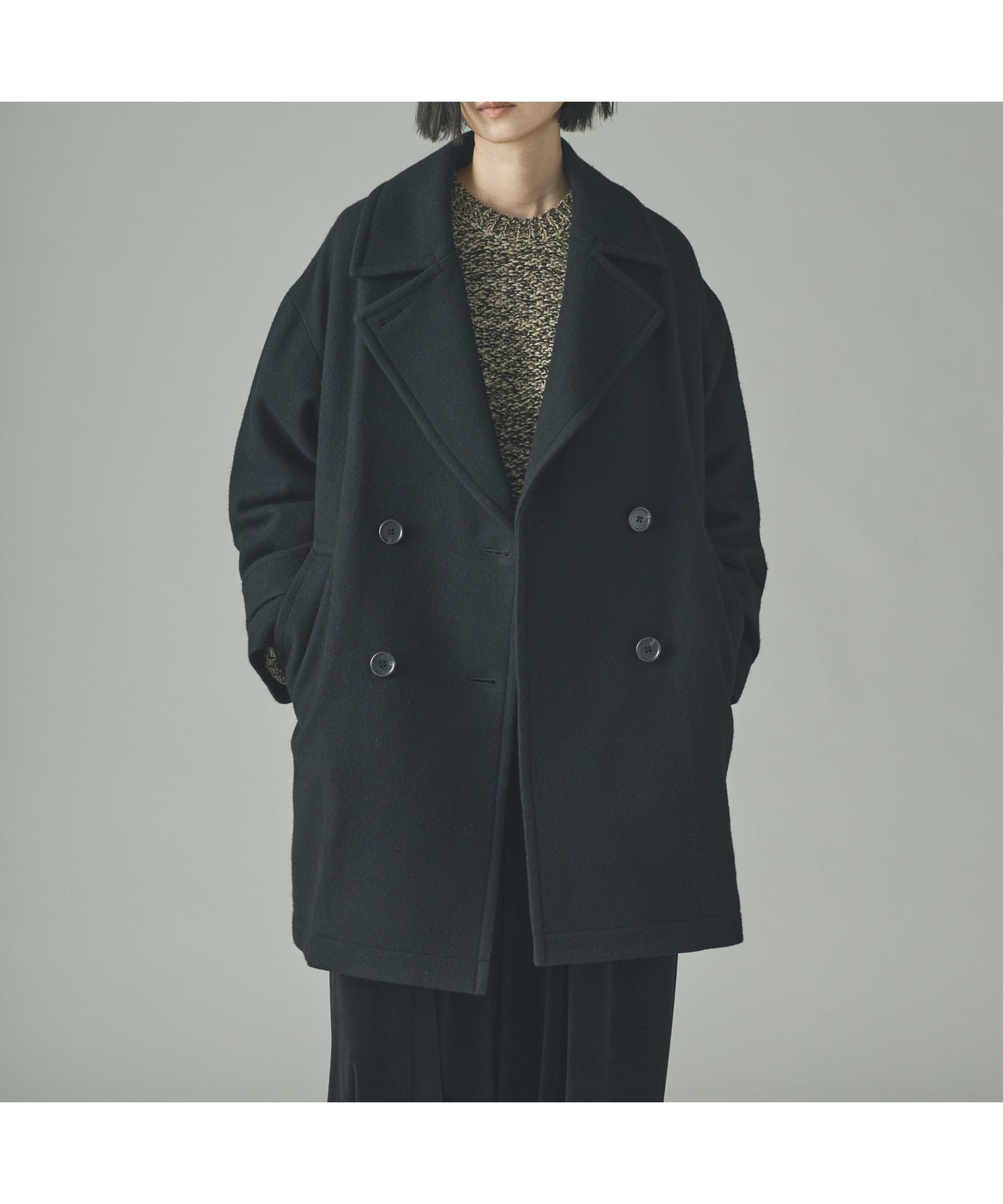 【カレンソロジー/Curensology】のメルトンPコート インテリア・キッズ・メンズ・レディースファッション・服の通販 founy(ファニー) 　ファッション　Fashion　レディースファッション　Fashion for Women　アウター　Coat / Outerwear Collection　コート・ロングコート・ピーコート　Long Coats, Peacoats & More　Pコート　Pea Coats　おすすめ　Recommended / Our Picks　エレガント 上品　Elegant　トレンド　Trend, Trending Now　ボトム　Bottoms, Lower Wear　メルトン　Melton, Heavy Wool　ロング　Long, Long-Length　定番　Standard, Basic Item　ブラック|ID: prp329100004766361 ipo3291000000034902847