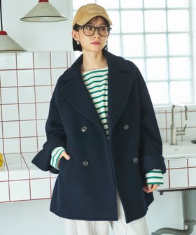 【ドゥ アルシーヴ/Doux archives】のビーバーピーコート 人気、トレンドファッション・服の通販 founy(ファニー) ファッション Fashion レディースファッション Fashion for Women アウター Coat / Outerwear Collection コート・ロングコート・ピーコート Long Coats, Peacoats & More シンプル Simple, Minimal トレンド Trend, Trending Now 定番 Standard, Basic Item フェルト Felt, Felt Fabric ベーシック Basic, Essential エレガント 上品 Elegant |ID:prp329100004766376