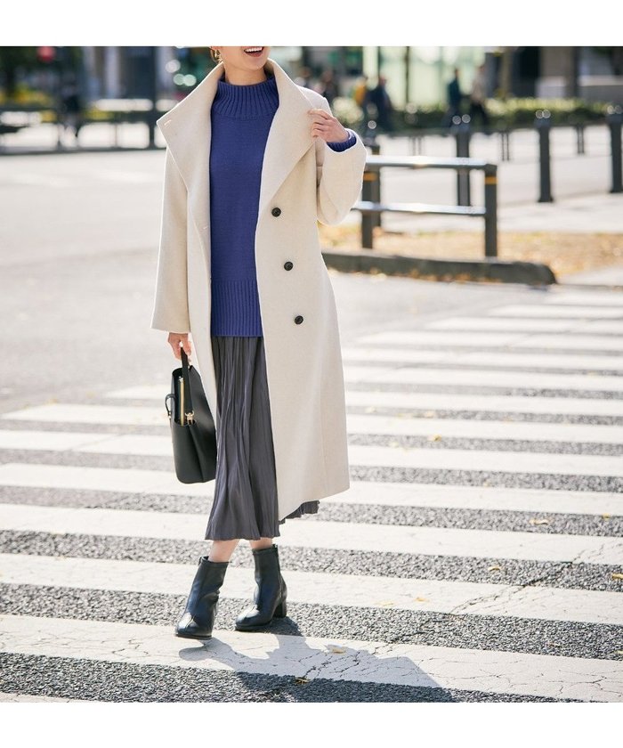 【アー ヴェー ヴェー/a.v.v】の【2WAY】折り返しラペルロングコート インテリア・キッズ・メンズ・レディースファッション・服の通販 founy(ファニー) https://founy.com/ ファッション Fashion レディースファッション Fashion for Women アウター Coat / Outerwear Collection コート・ロングコート・ピーコート Long Coats, Peacoats & More スタンド Stand Collar, Upright Stand ストライプ Stripe, Striped Pattern デニム Denim, Jeans Material なめらか Smooth, Silky Texture 無地 Plain, Solid Color ロング Long, Long-Length 再入荷 Restock / Back in Stock おすすめ Recommended / Our Picks エレガント 上品 Elegant ビジネス 仕事 通勤 Business / Work / Commuting |ID: prp329100004766378 ipo3291000000035263264