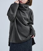 【ビーフラット/bflat】の【M-4L】オーバーサイズハイネックプルオーバー カットソー ビッグシルエット 人気、トレンドファッション・服の通販 founy(ファニー) ファッション Fashion レディースファッション Fashion for Women トップス・カットソー Cut & Sew Tops カジュアルプルオーバー・ニットトップス Pullovers & Knit Tops / Casual Pullovers カットソー・ベーシックTシャツ Cut-and-Sewn Tops / Stretch Tees & Basics おすすめ Recommended / Our Picks カットソー Cut and Sewn Top シンプル Simple, Minimal スウェット / スエット Sweatshirt, Sweatwear スラックス Slacks, Dress Pants スリット Slit, Slit Detail デニム Denim, Jeans Material ハイネック High Neck, Mock Neck ビッグ Big, Oversized ベーシック Basic, Essential ポケット Pocket, Pocket Detail A/W・秋冬 Autumn/Winter 長袖 Long Sleeve, Full Sleeve thumbnail チャコールグレー|ID: prp329100004766417 ipo3291000000034511893