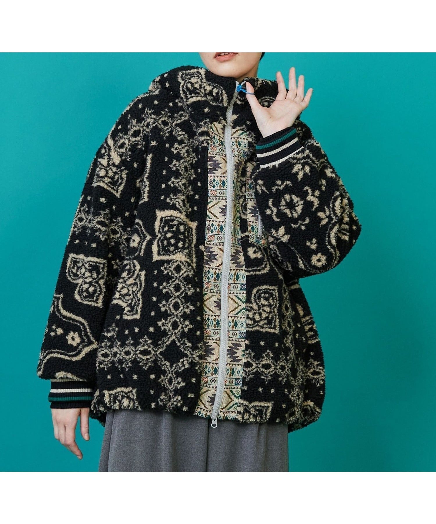 【フラボア/FRAPBOIS】のボアクロア ブルゾン 人気、トレンドファッション・服の通販 founy(ファニー) 　ファッション　Fashion　レディースファッション　Fashion for Women　アウター　Coat / Outerwear Collection　ブルゾンジャケット・スポーティアウター　Blouson Jackets　アウトドア　Outdoor Clothing　ブルゾン　Blouson, Bomber Jacket　ボタニカル　Botanical, Floral Pattern　 other-1|ID: prp329100004766428 ipo3291000000034512001