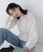 【ナチュラル ビューティー ベーシック/NATURAL BEAUTY BASIC】のフラワー刺繍ニット 人気、トレンドファッション・服の通販 founy(ファニー) ファッション Fashion レディースファッション Fashion for Women トップス・カットソー Cut & Sew Tops ニット Knit Tops & Sweaters おすすめ Recommended / Our Picks ギャザー Gathered, Ruffled デニム Denim, Jeans Material フラワー Flower, Floral thumbnail オフホワイト1|ID: prp329100004766453 ipo3291000000034512314