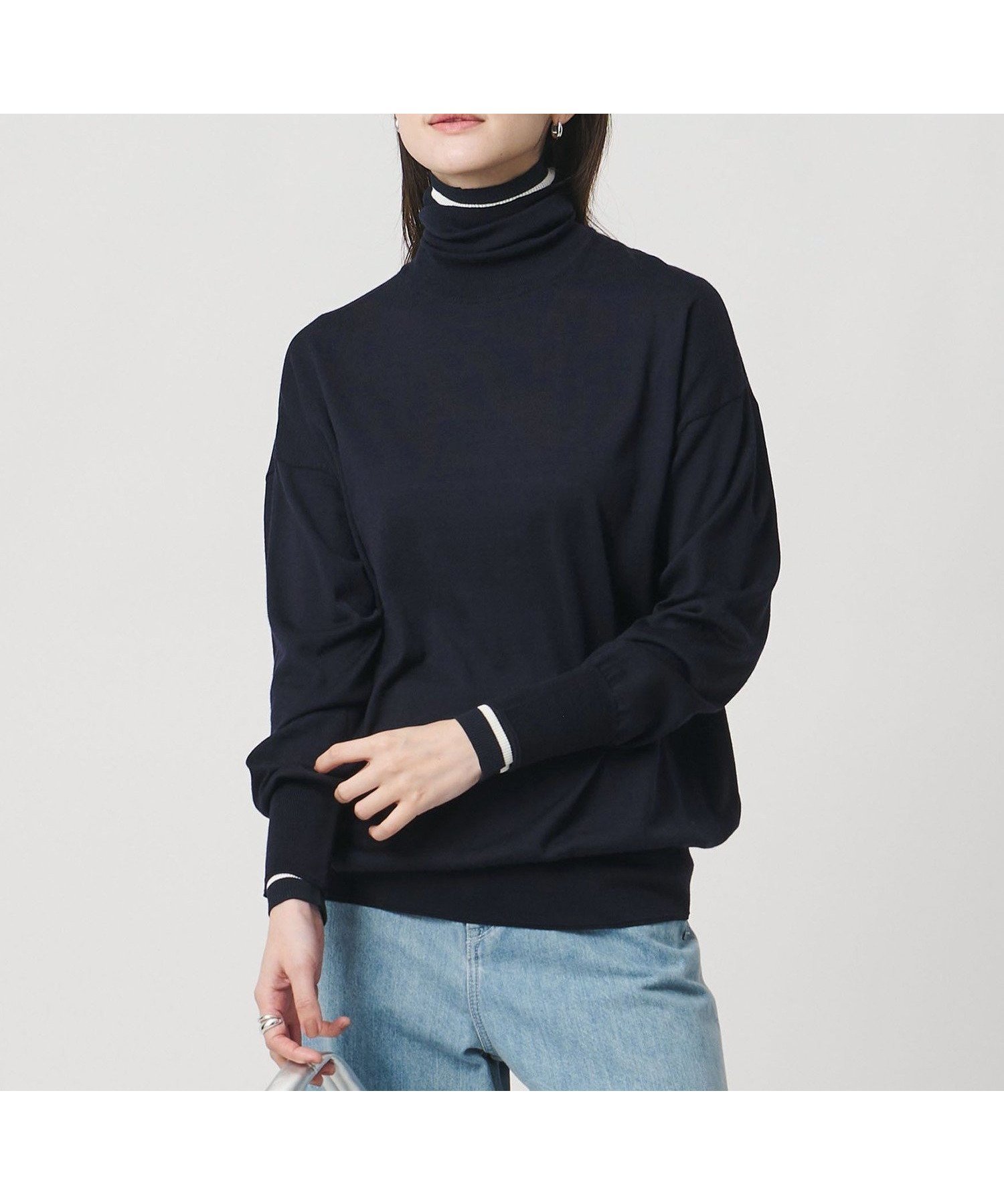 【ユナイテッドアローズ/UNITED ARROWS】の18G ウール タートルネック ニット -ウォッシャブル- インテリア・キッズ・メンズ・レディースファッション・服の通販 founy(ファニー) ファッション Fashion レディースファッション Fashion for Women トップス・カットソー Cut & Sew Tops ニット Knit Tops & Sweaters タートルネック・ハイネックトップス Turtlenecks & High-Neck Tops インナー Innerwear ウォッシャブル Machine Washable シンプル Simple, Minimal ジャケット Jacket, Outerwear スマート Smart, Elegant タートルネック Turtleneck, High Neck 人気 Popular, Best Seller NAVY|ID: prp329100004766487 ipo3291000000034882386