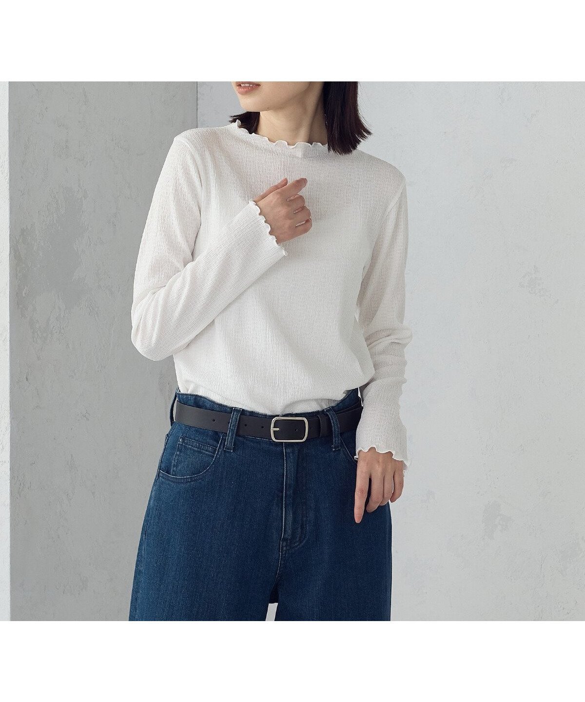 【コムサイズム/COMME CA ISM】のシャーリング カットソー 人気、トレンドファッション・服の通販 founy(ファニー) ファッション Fashion レディースファッション Fashion for Women トップス・カットソー Cut & Sew Tops カットソー・ベーシックTシャツ Cut-and-Sewn Tops / Stretch Tees & Basics おすすめ Recommended / Our Picks カットソー Cut and Sewn Top シャーリング Shirring, Ruched シンプル Simple, Minimal ジャケット Jacket, Outerwear ボトルネック Bottle Neck, Mock Neck other-1|ID: prp329100004766501 ipo3291000000034690875