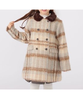【シップス/SHIPS / KIDS】のSHIPS KIDS 100~130cm / シャギー チェック コート 人気、トレンドファッション・服の通販 founy(ファニー) ファッション Fashion キッズファッション Fashion for Kids アウター Coat Outerwear /Kids 2024年 2024 2024-2025秋冬・A/W Autumn/Winter 2024–25 AW24–25 キルト Quilt, Quilted Fabric クラシカル Classical, Vintage-Inspired ダブル Double, Double-Breasted チェック Check, Plaid, Tartan フェイクファー Faux Fur, Imitation Fur エレガント 上品 Elegant A/W・秋冬 Autumn/Winter |ID:prp329100004766518